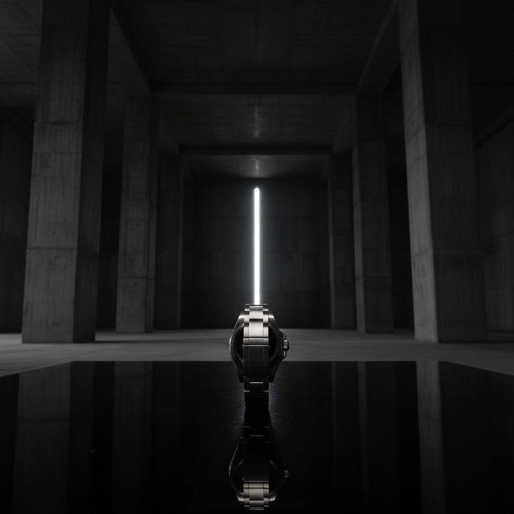 The Klasp displayed in a dark concrete gallery space