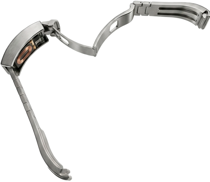 Profile study of The Klasp articulated open